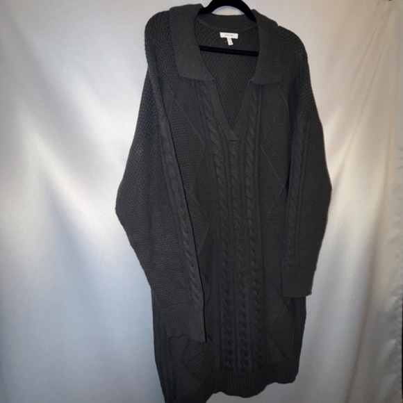 Maurice's Plus Size Johnny Collar Sweater Dress - Picture 2 of 5